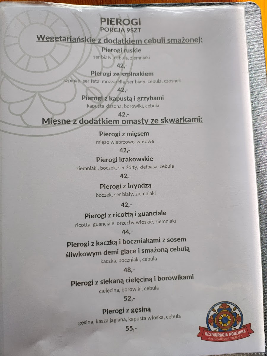 Menu Restauracja Rodzinna Mateczny-3