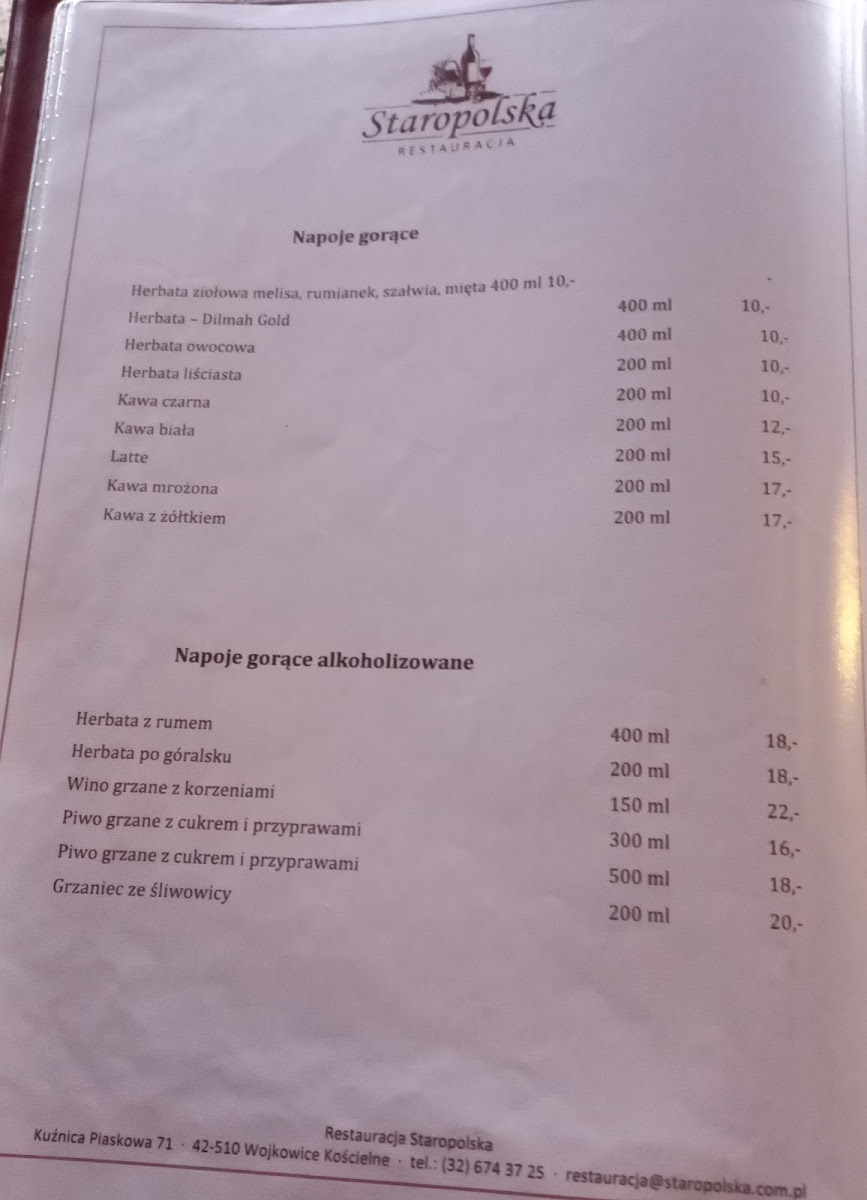 Menu Restauracja Staropolska-10