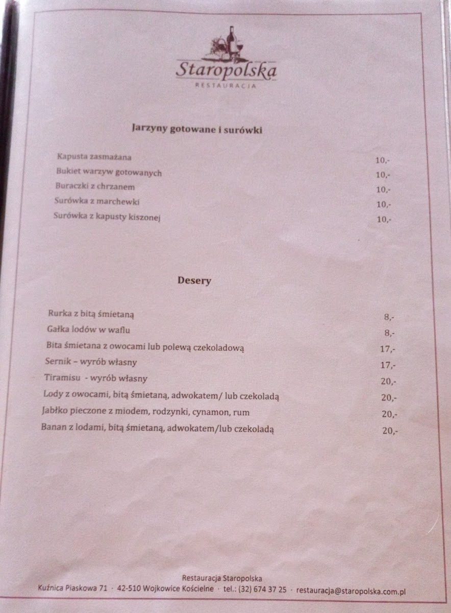 Menu Restauracja Staropolska-2