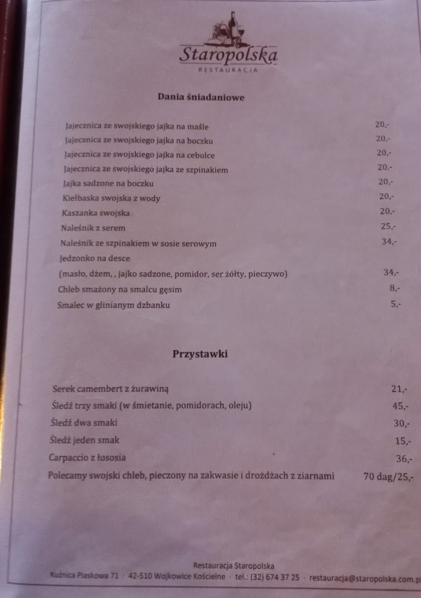 Menu Restauracja Staropolska-5