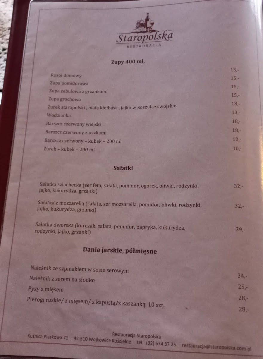 Menu Restauracja Staropolska-6