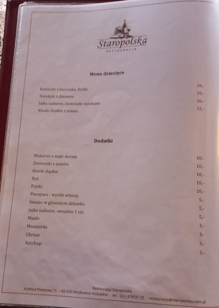 Menu Restauracja Staropolska-7