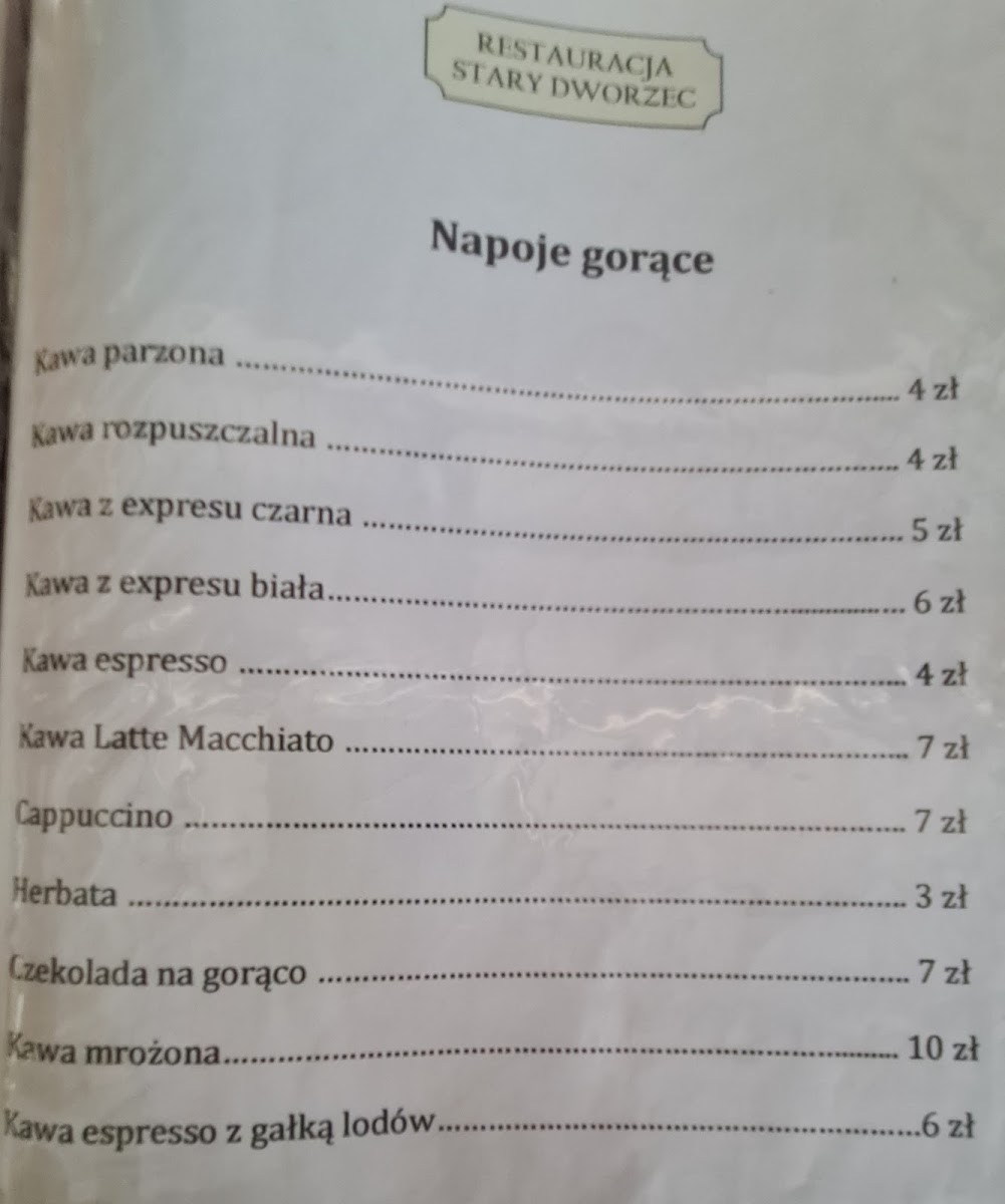 Menu Restauracja 'stary Dworzec'-3