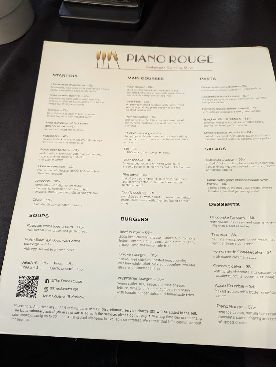 Menu Restauracja The Piano Rouge-8