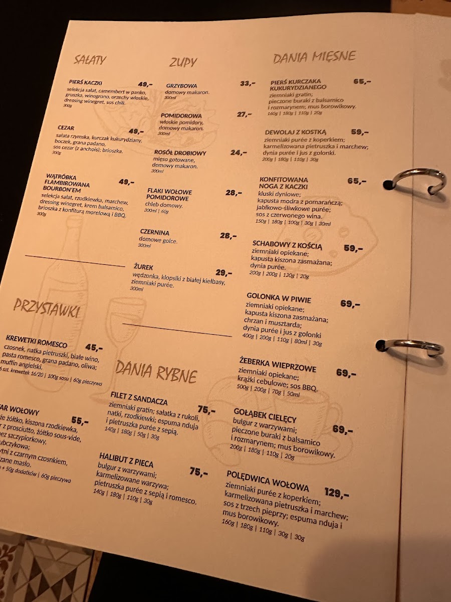 Menu Restauracja Ugotowany-1