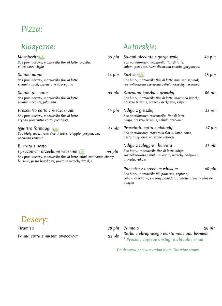 Menu Restauracja Włoska - Strada Italiana-3