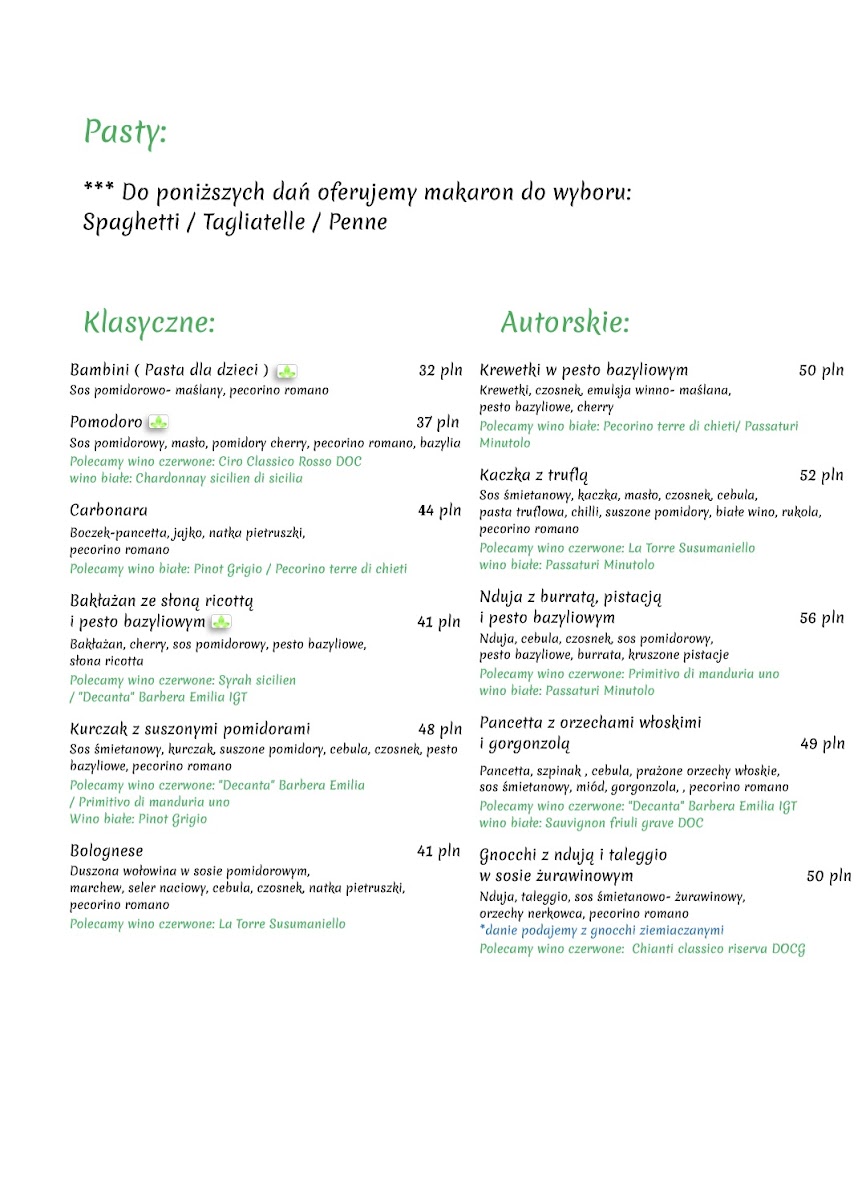 Menu Restauracja Włoska - Strada Italiana-4