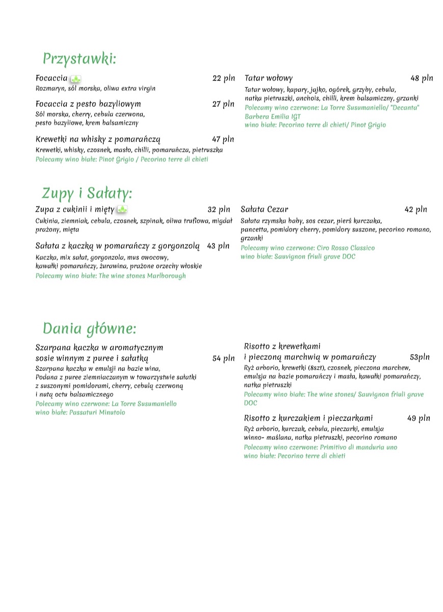Menu Restauracja Włoska - Strada Italiana-5