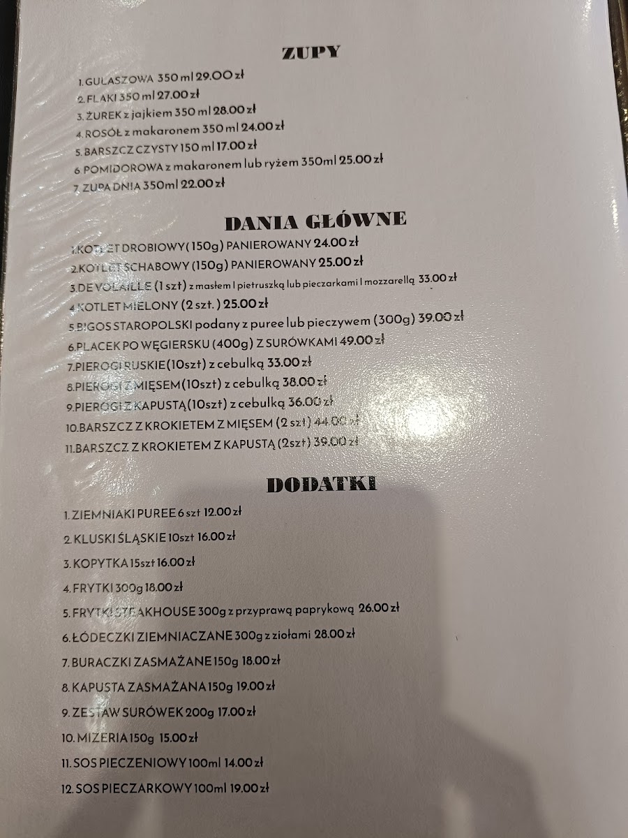 Menu Restauracja Zamkowa-2