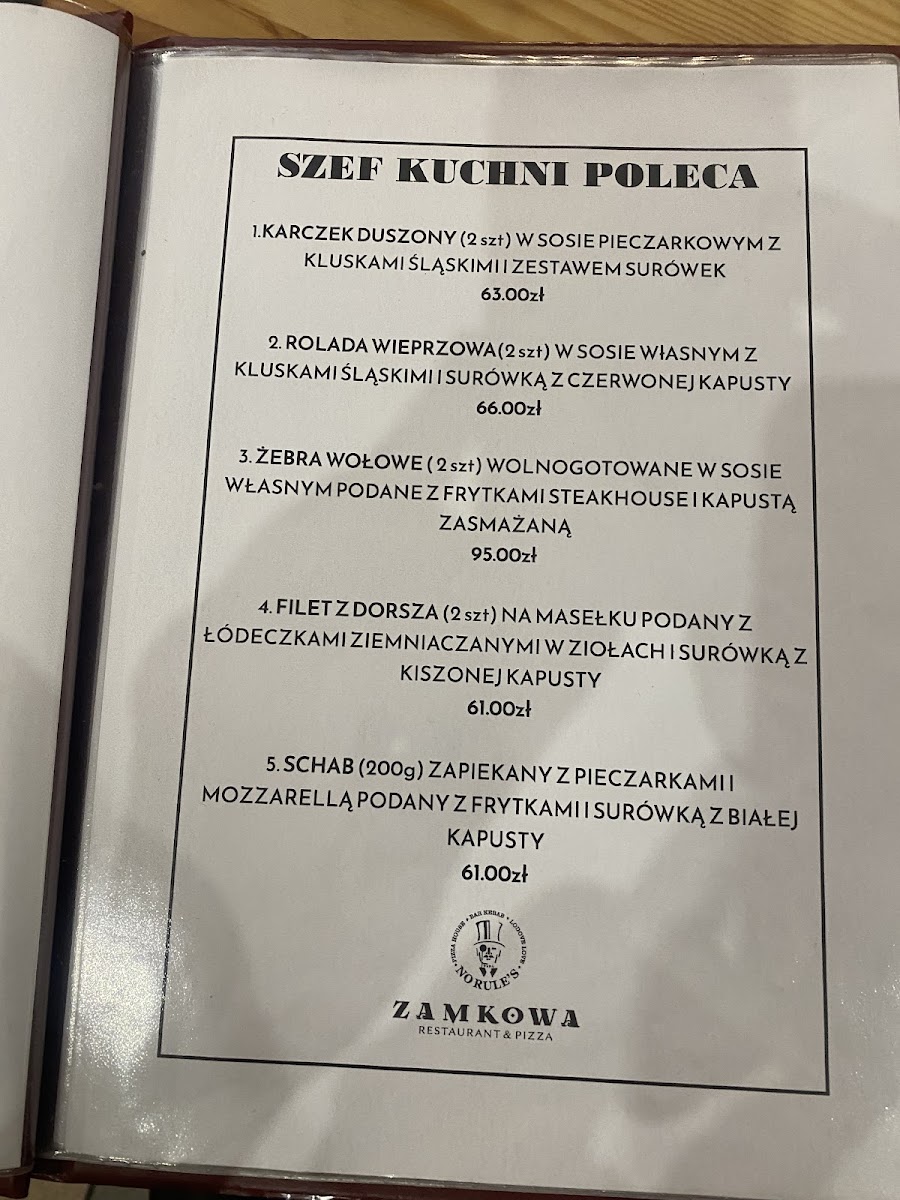 Menu Restauracja Zamkowa-4
