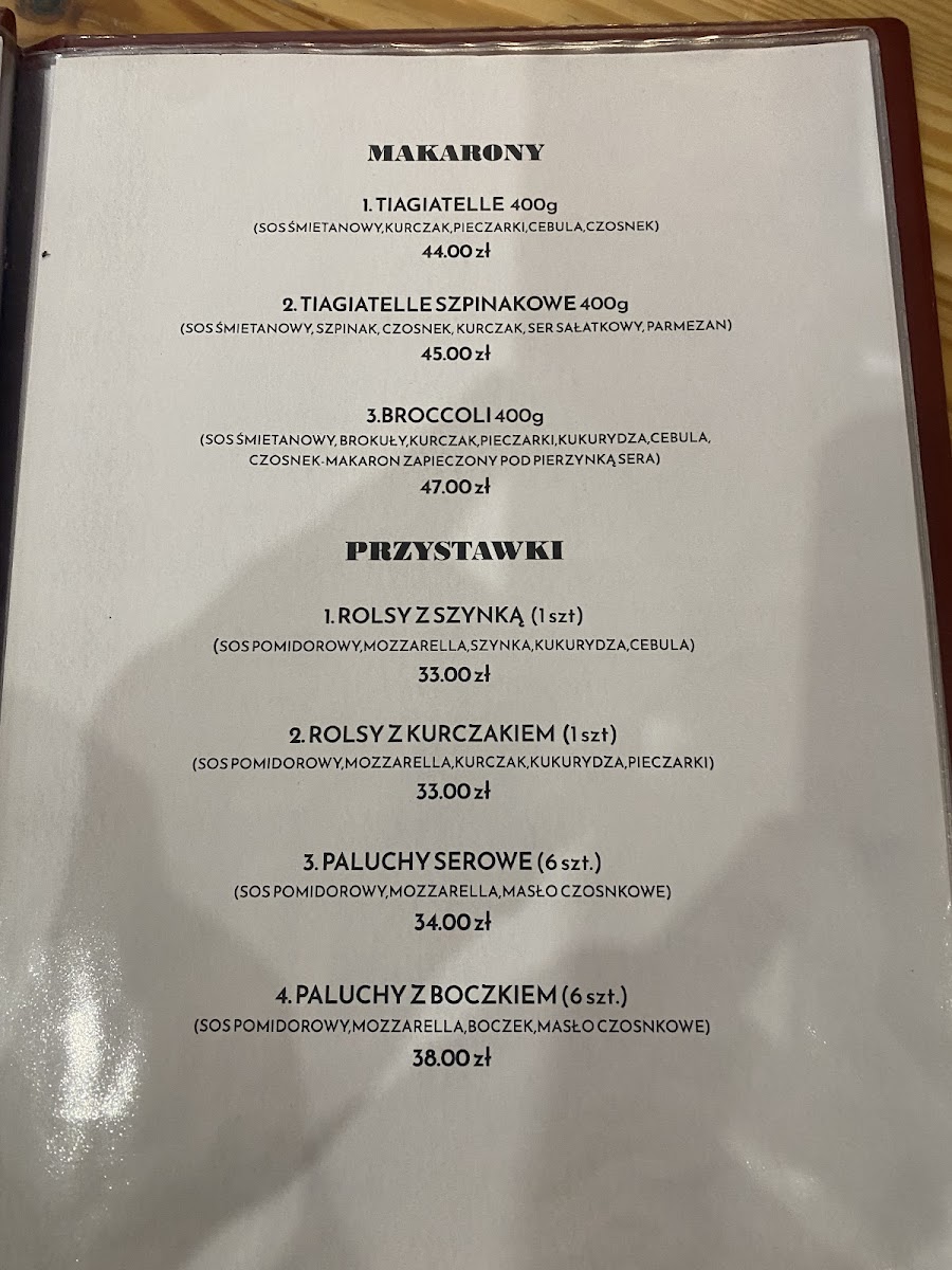 Menu Restauracja Zamkowa-5
