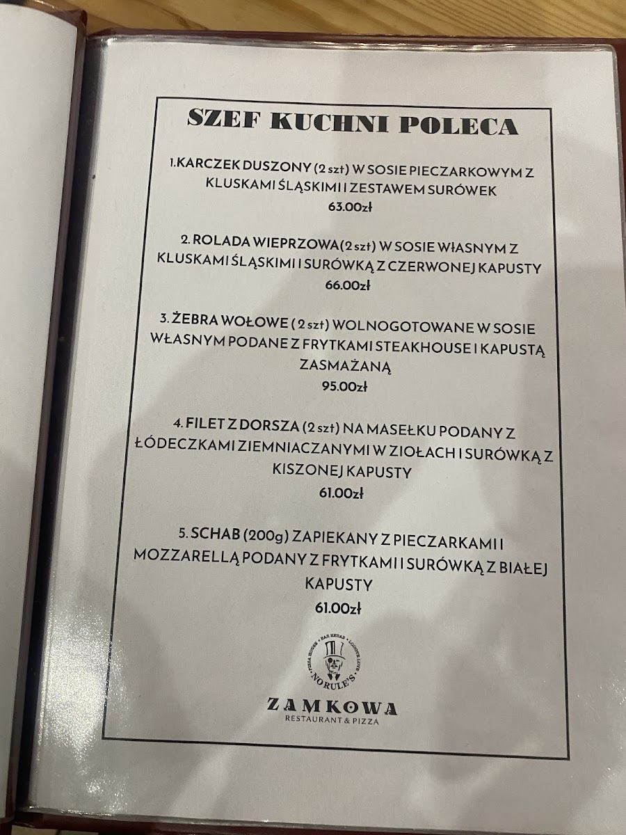 Menu Restauracja Zamkowa-6