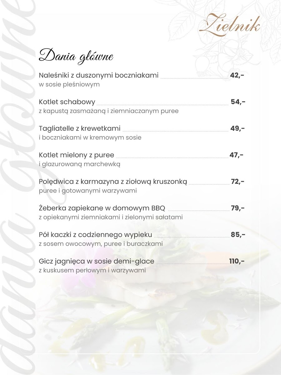 Menu Restauracja Zielnik-1