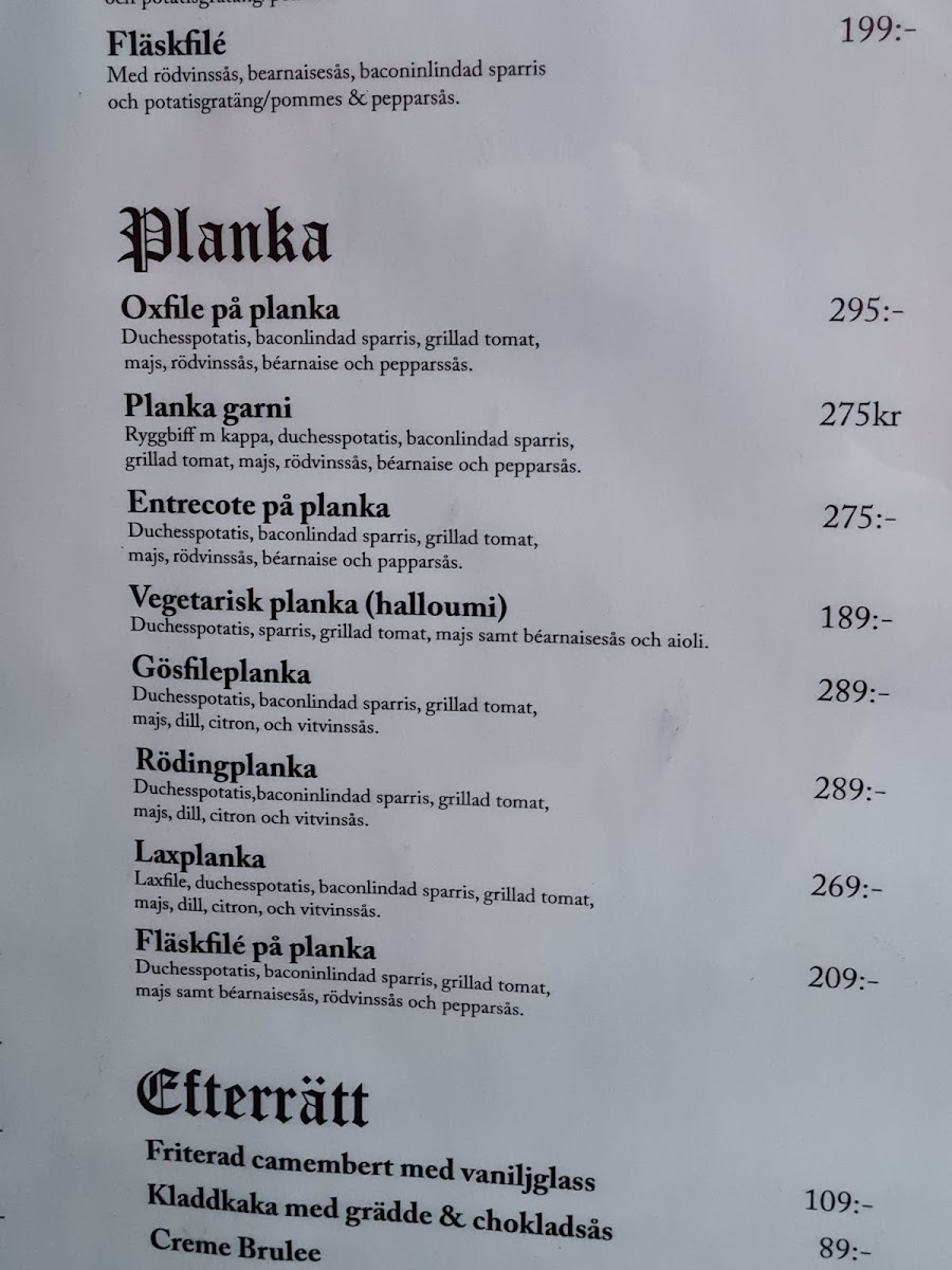 Menu Restaurang Hamlet-2