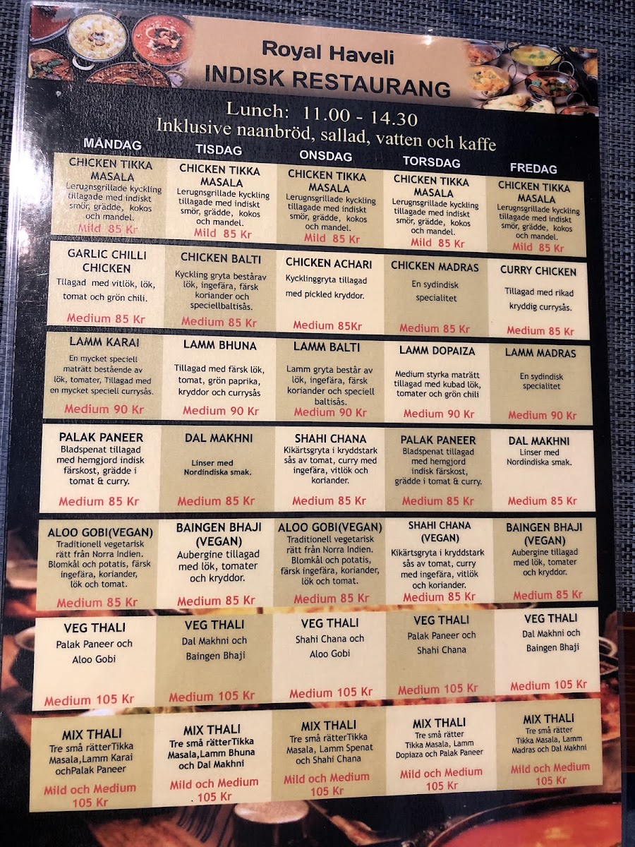 Menu Restaurang Royal Haveli-1