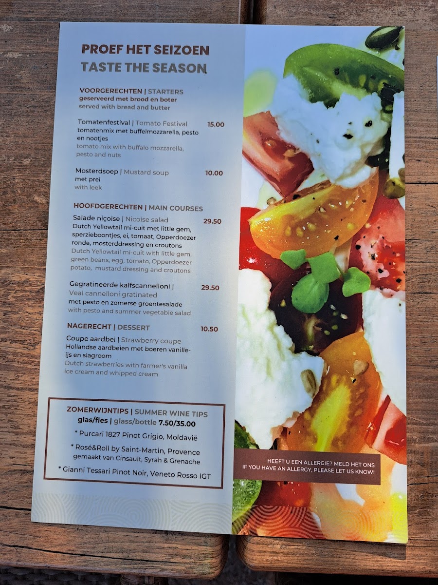 Menu Restaurant 141-4