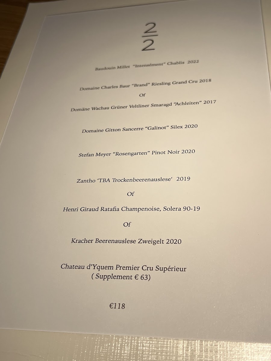 Menu Restaurant 212-3