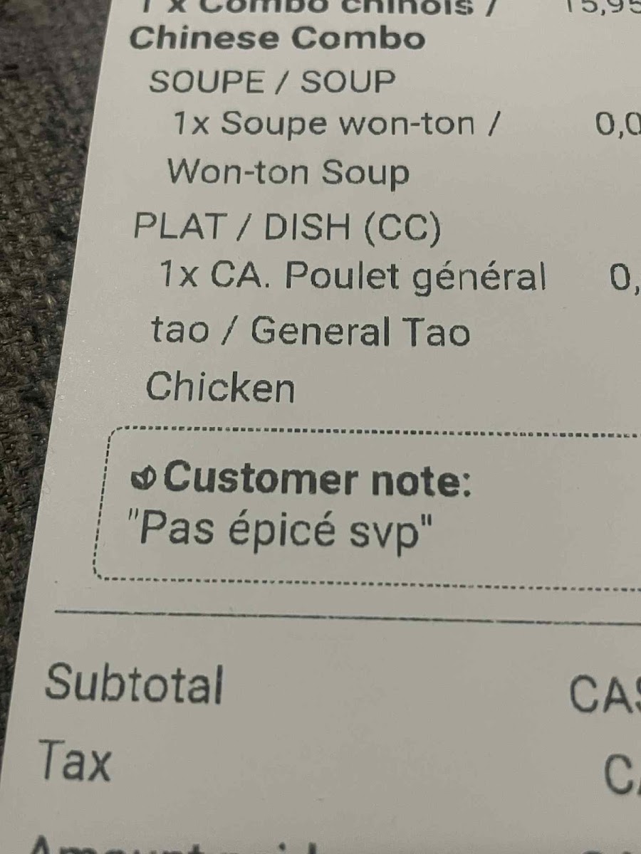 Menu Restaurant 2K Fusion-2