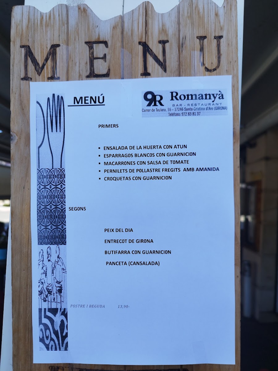 Menu Restaurant 9R Romanyà-3