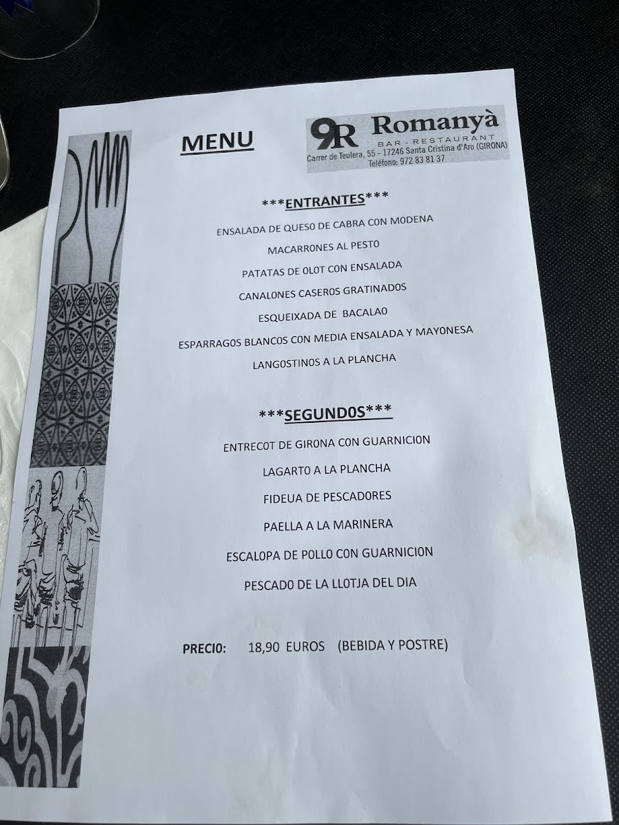 Menu Restaurant 9R Romanyà-4
