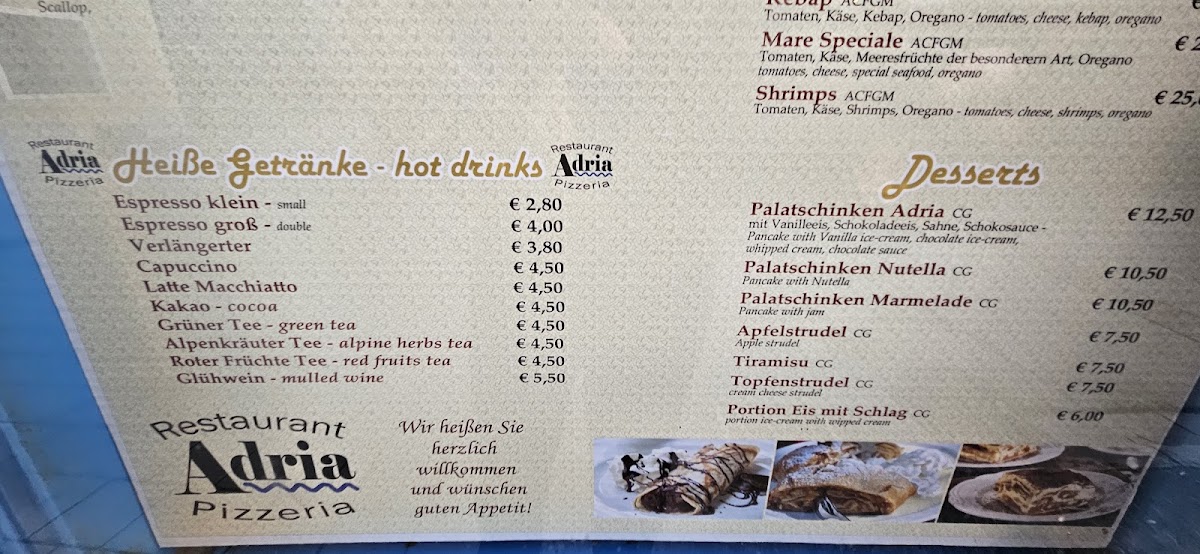Menu Restaurant Adria-2