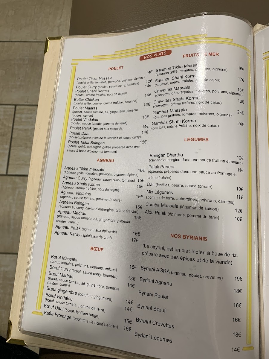 Menu Restaurant Agra-10