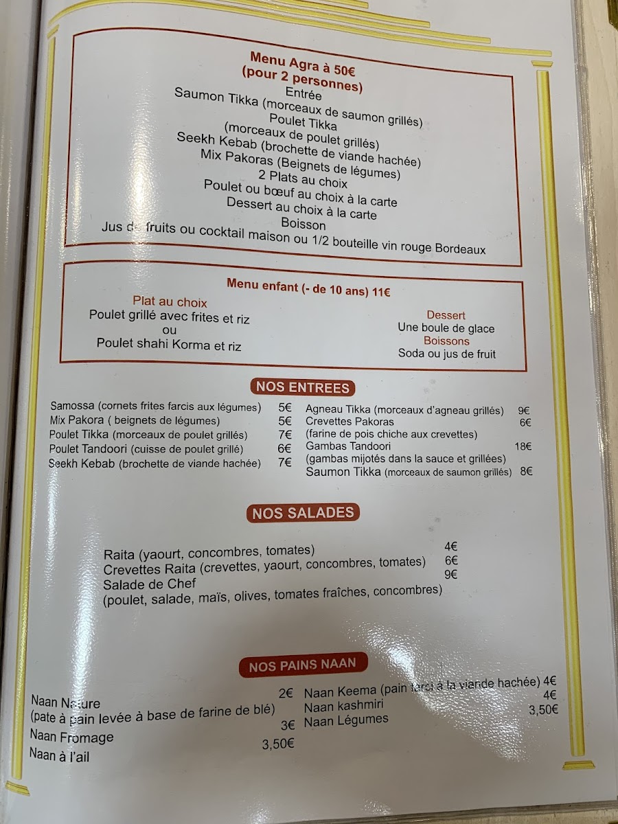 Menu Restaurant Agra-8