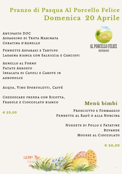 Menu Restaurant Al Porcello Felice-1