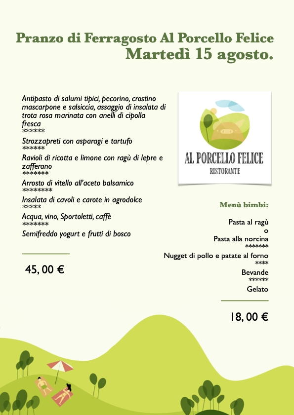 Menu Restaurant Al Porcello Felice-3