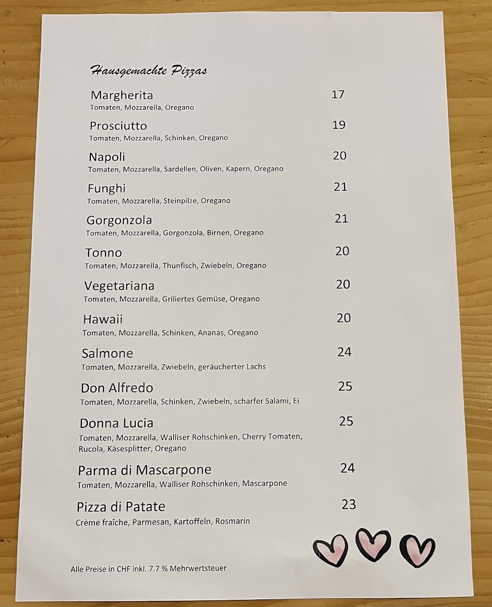 Menu Restaurant Am Parkplatz, Rosswald-1