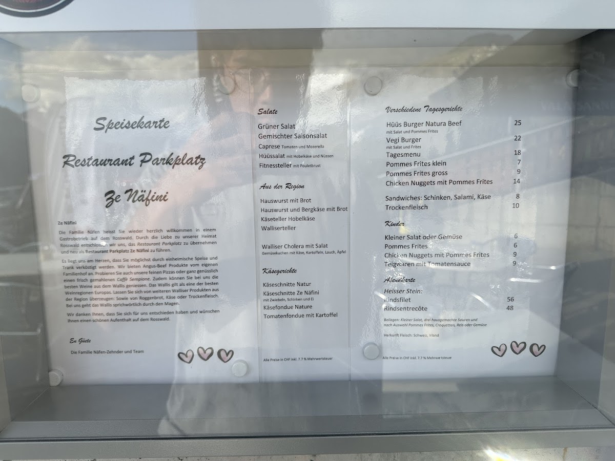 Menu Restaurant Am Parkplatz, Rosswald-2
