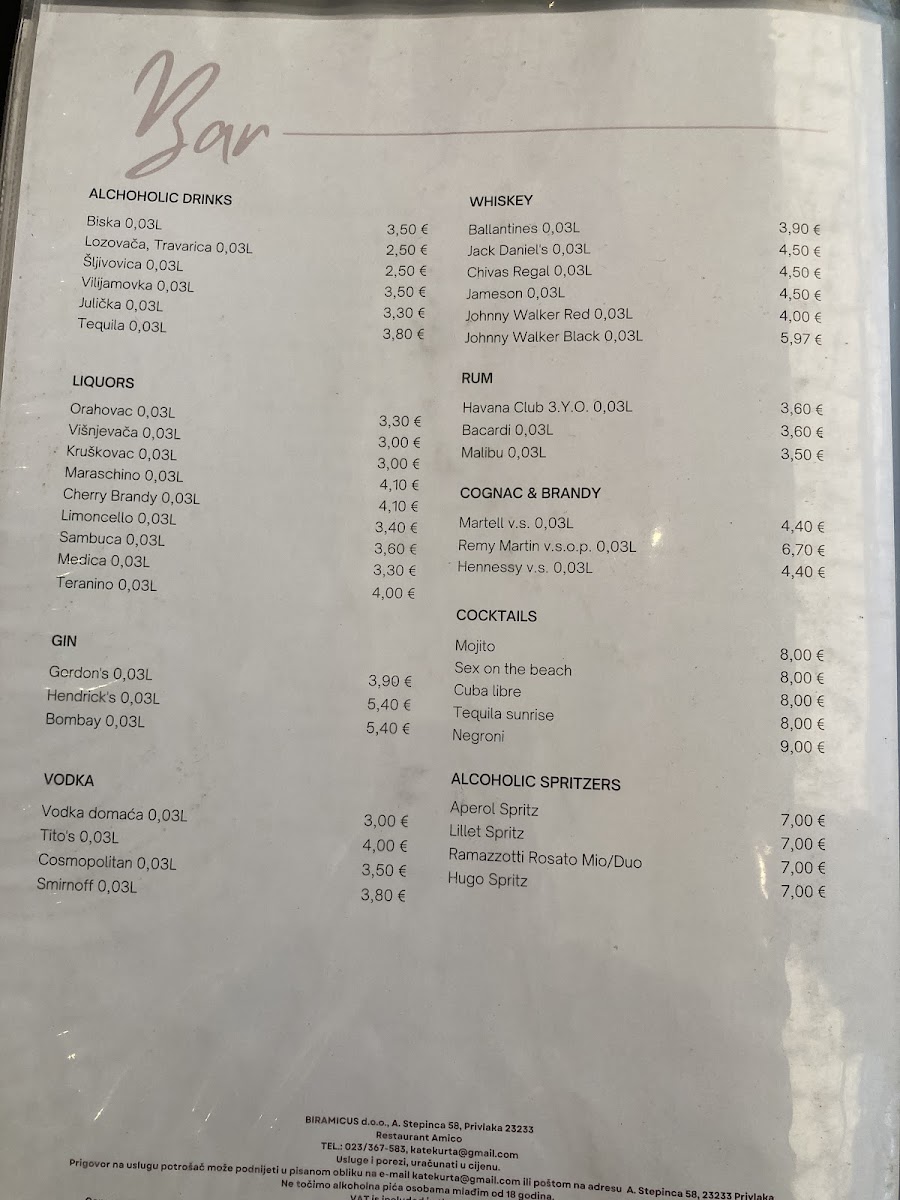Menu Restaurant Amico-7