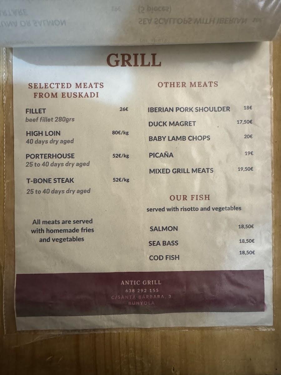 Menu Restaurant Antic Grill Bunyola-1