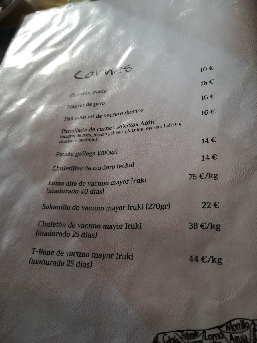 Menu Restaurant Antic Grill Bunyola-4