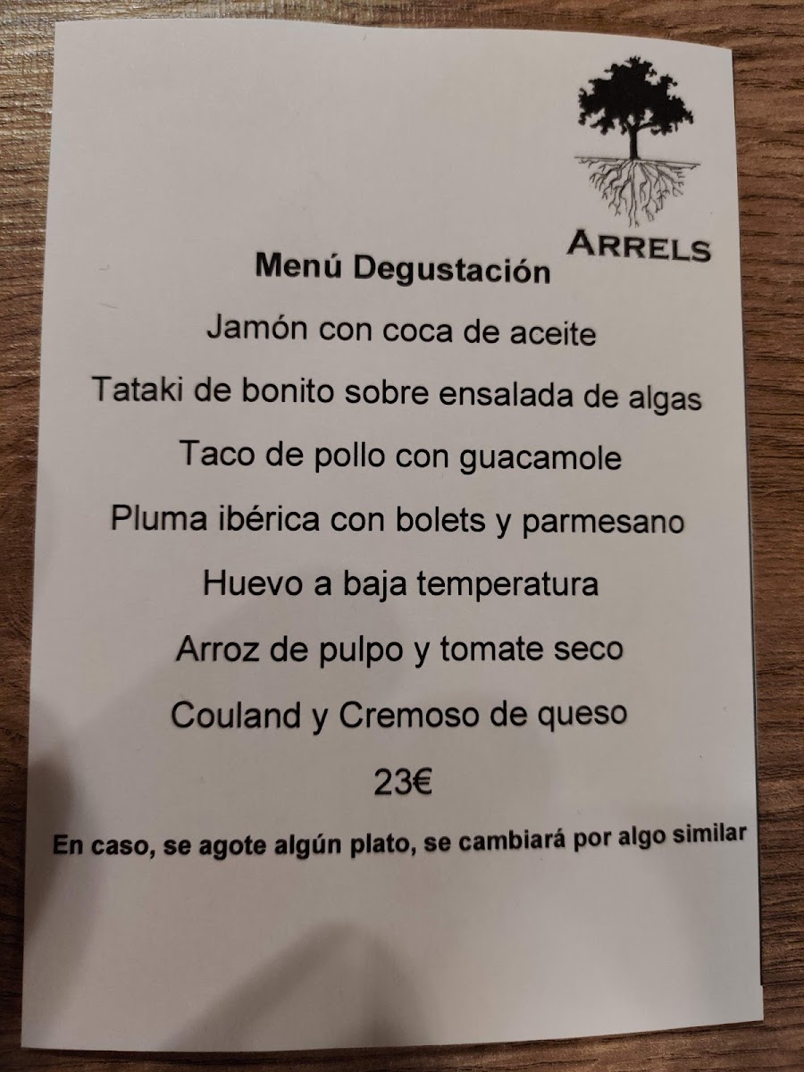 Menu Restaurant Arrels-1