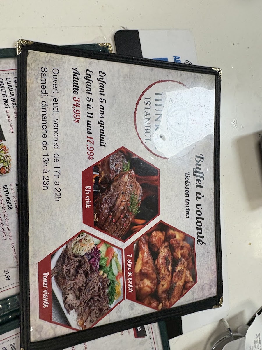 Menu Restaurant Art Kebab Restaurant Hunkar Istanbul-10