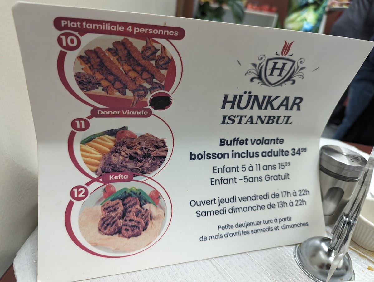Menu Restaurant Art Kebab Restaurant Hunkar Istanbul-5