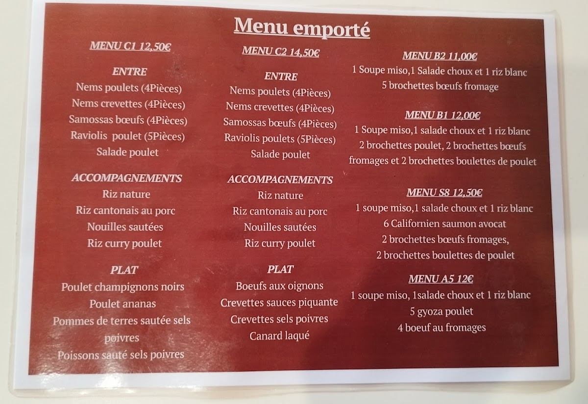 Menu Restaurant Asie Royale-2