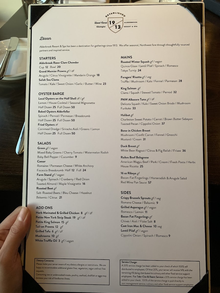 Menu Restaurant At Alderbrook-8
