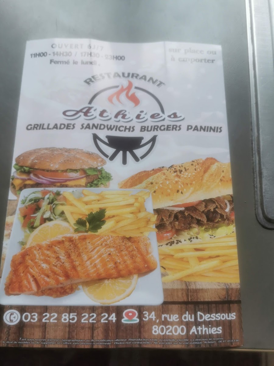 Menu Restaurant Athies-10