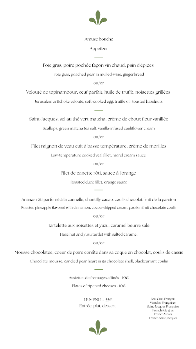 Menu Restaurant 'au Château'-3