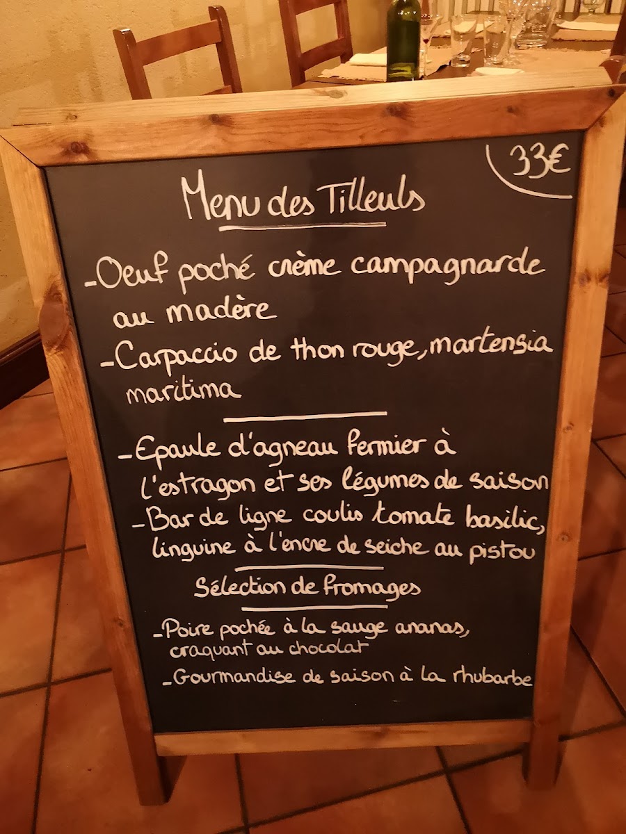 Menu Restaurant Auberge Des Tilleuls-9