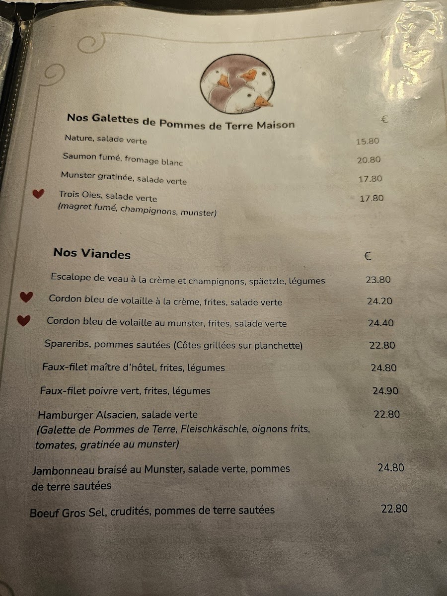 Menu Restaurant Aux Trois Geese-1