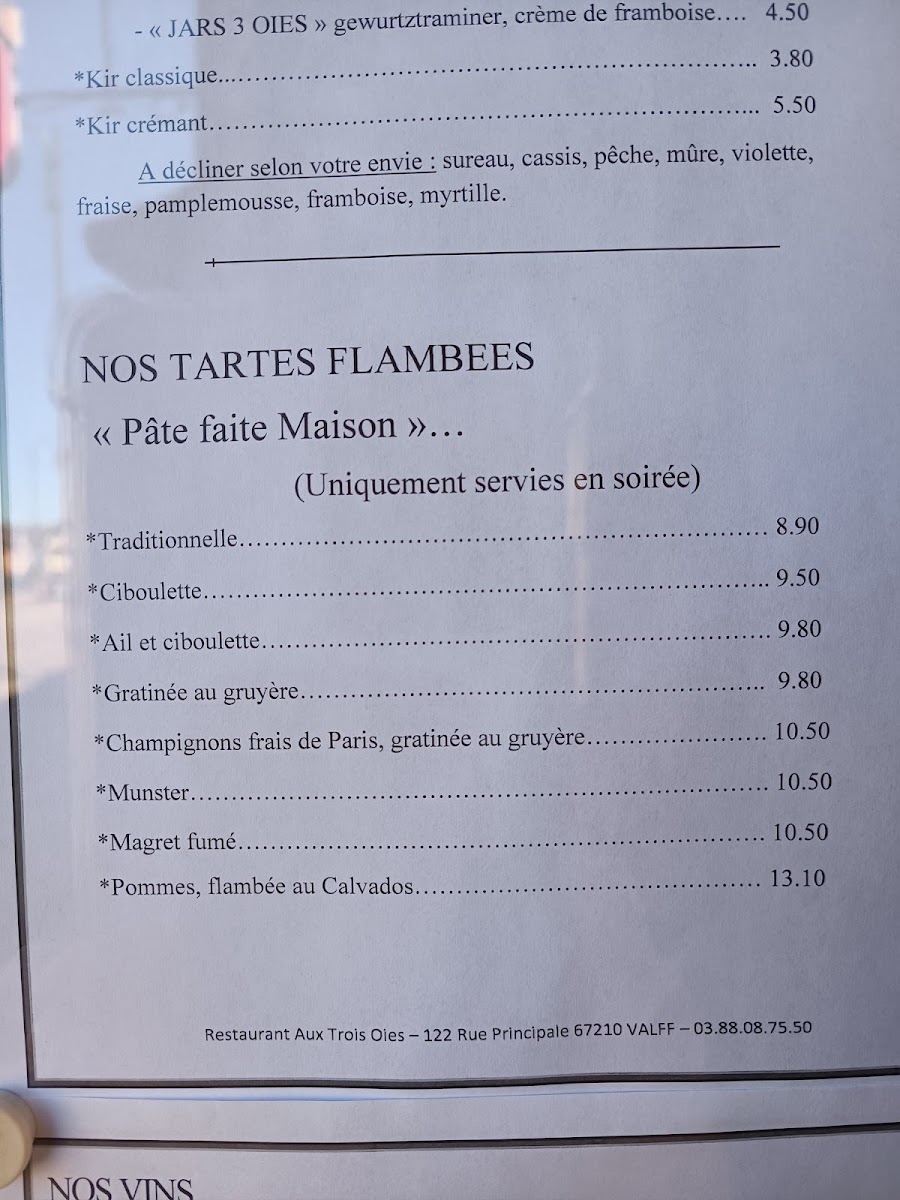 Menu Restaurant Aux Trois Geese-10