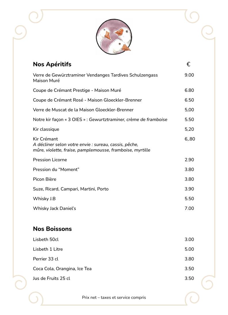 Menu Restaurant Aux Trois Geese-6