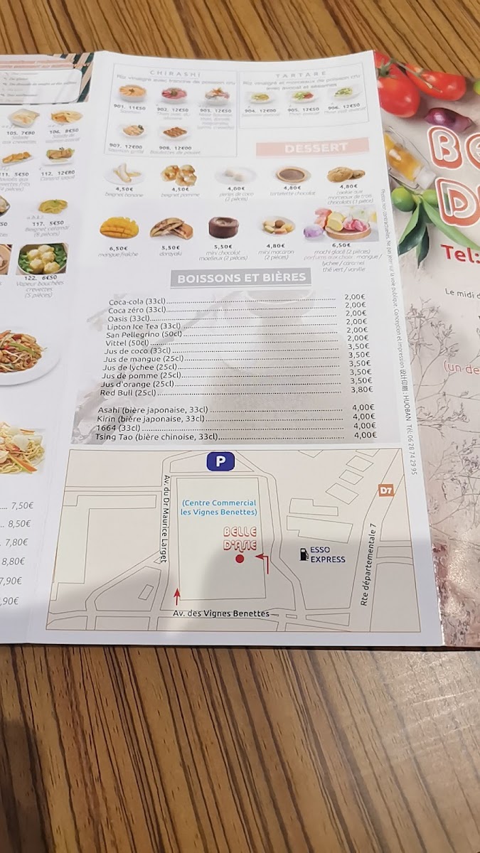 Menu Restaurant Belle D ' Asie-9