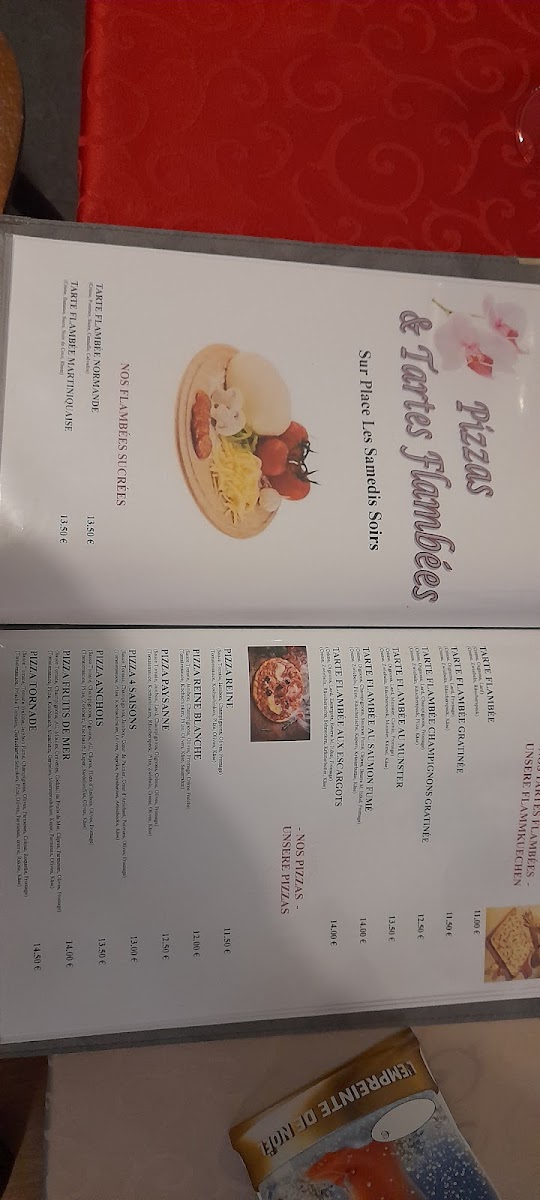Menu Restaurant Belle -Vue Sarralbe (Sutter)-2