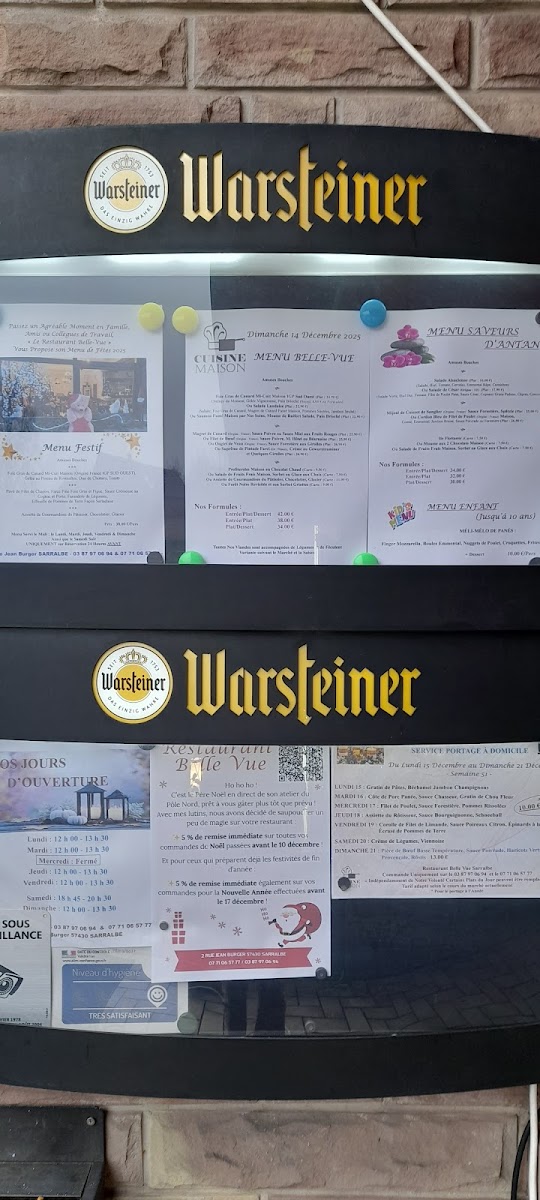 Menu Restaurant Belle -Vue Sarralbe (Sutter)-3