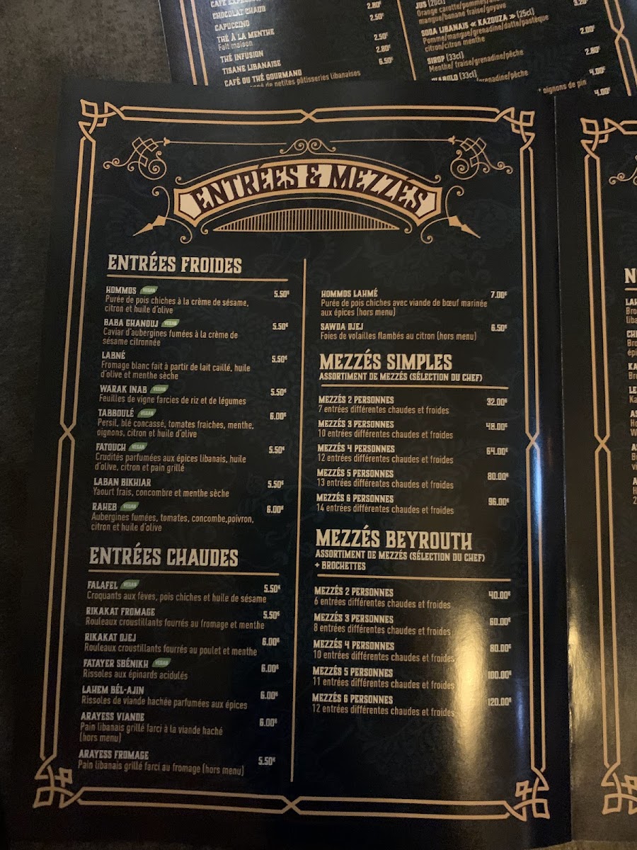 Menu Restaurant Beyrouth-10