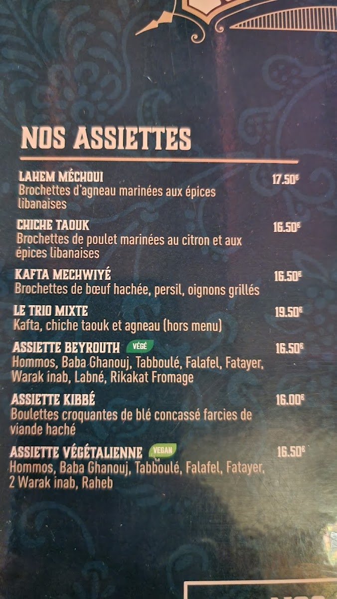 Menu Restaurant Beyrouth-3